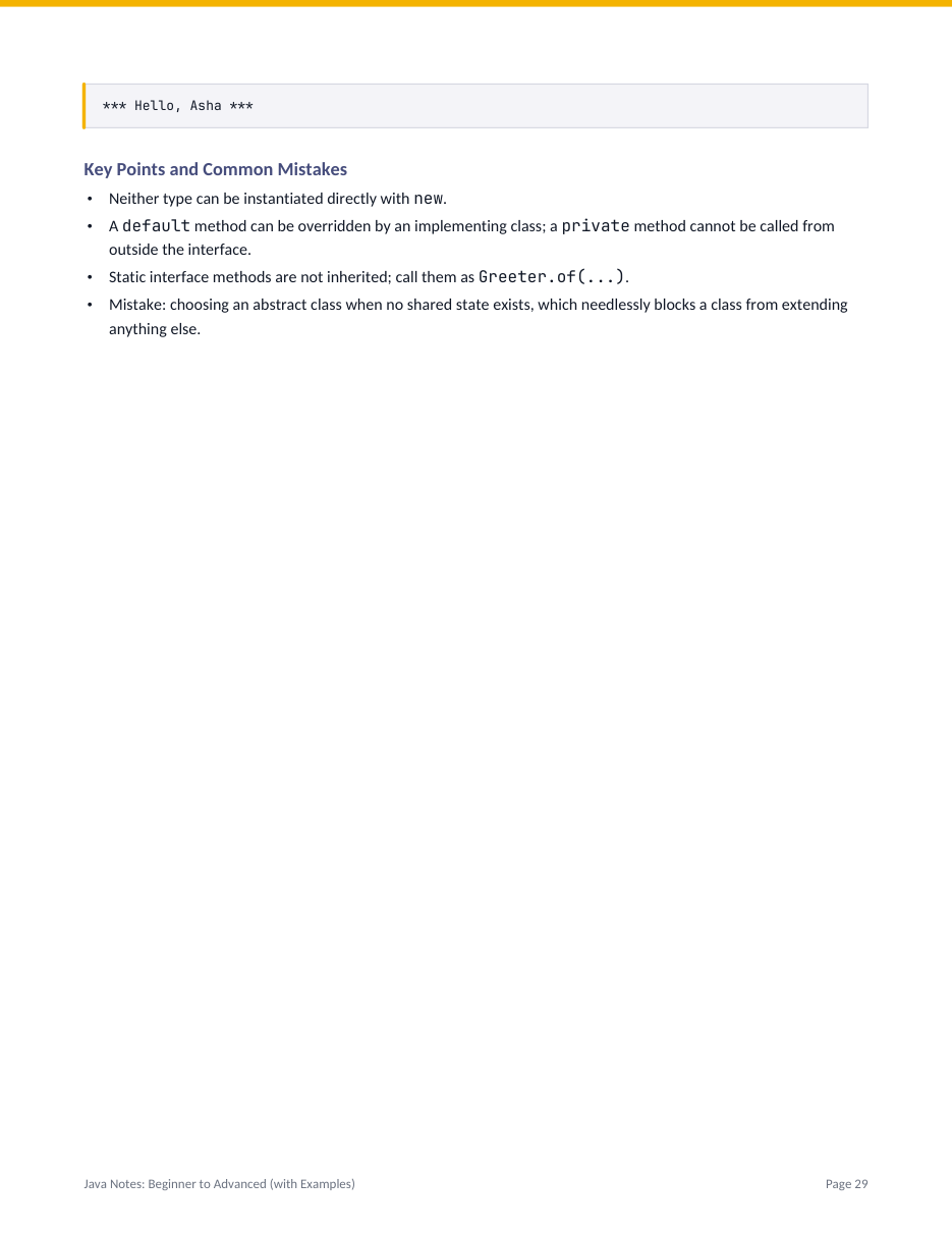 Java Notes: Beginner to Advanced (with Examples) — page 29