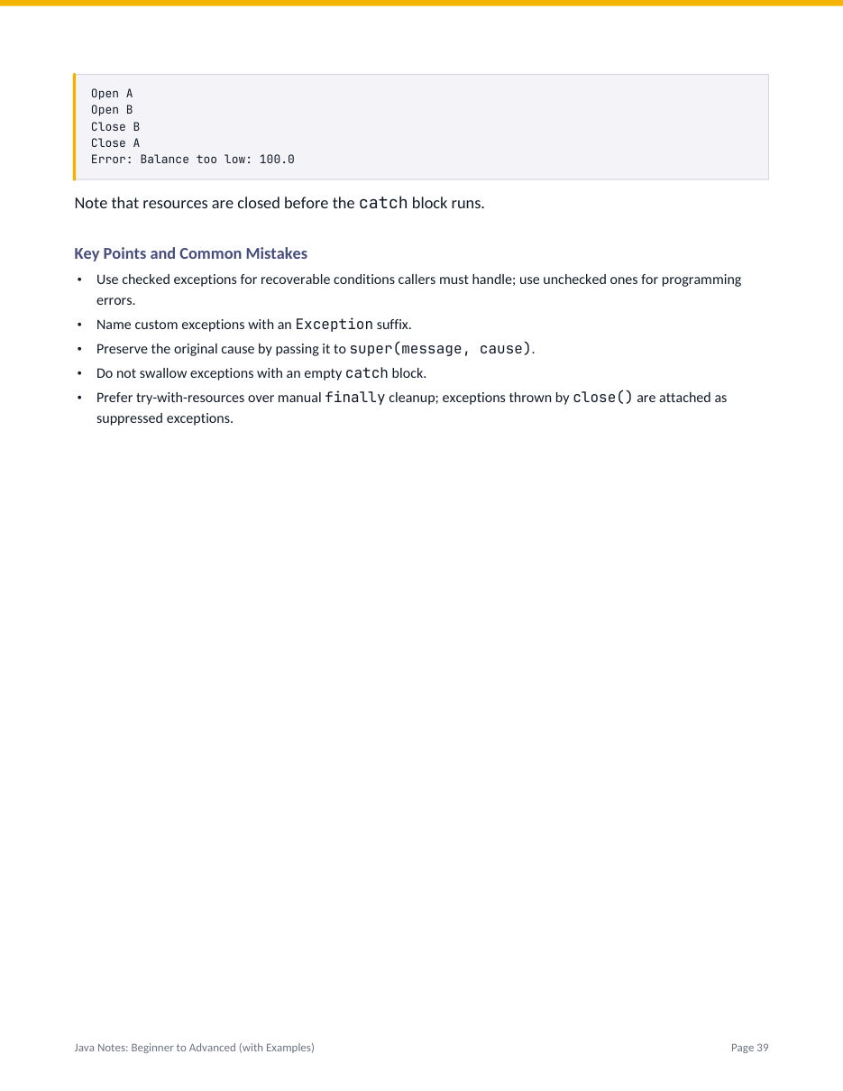 Java Notes: Beginner to Advanced (with Examples) — page 39