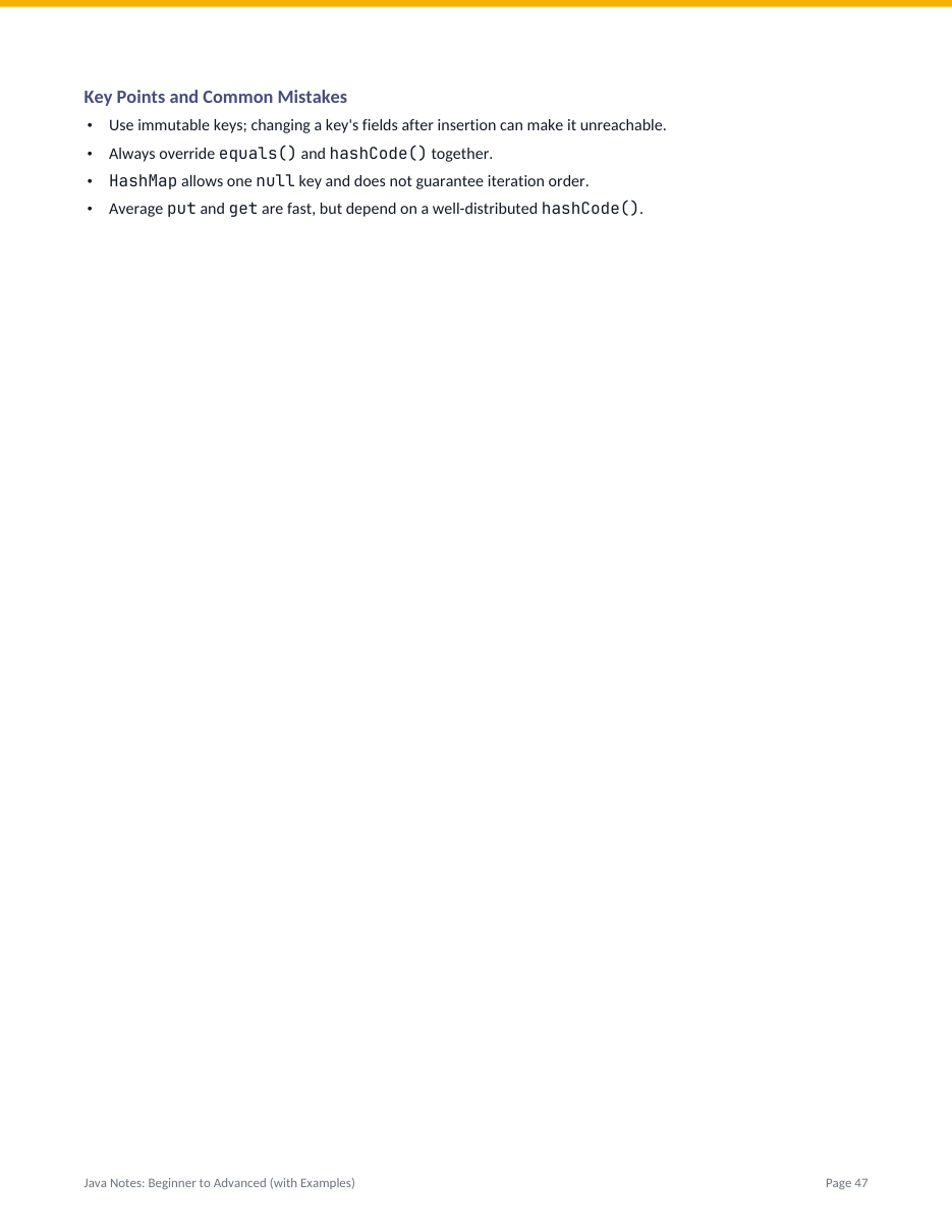 Java Notes: Beginner to Advanced (with Examples) — page 47