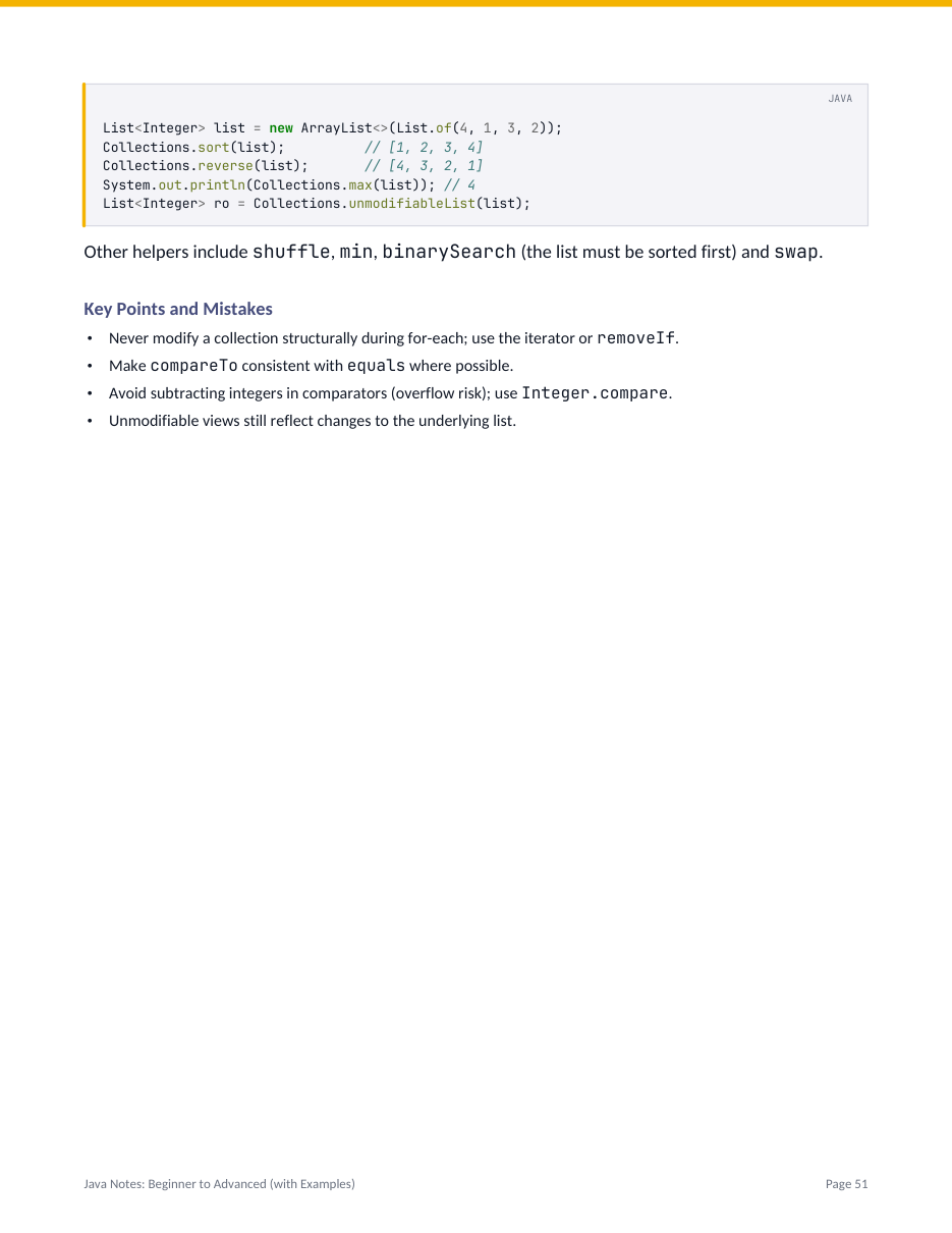 Java Notes: Beginner to Advanced (with Examples) — page 51