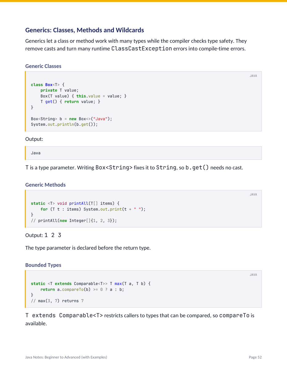 Java Notes: Beginner to Advanced (with Examples) — page 52