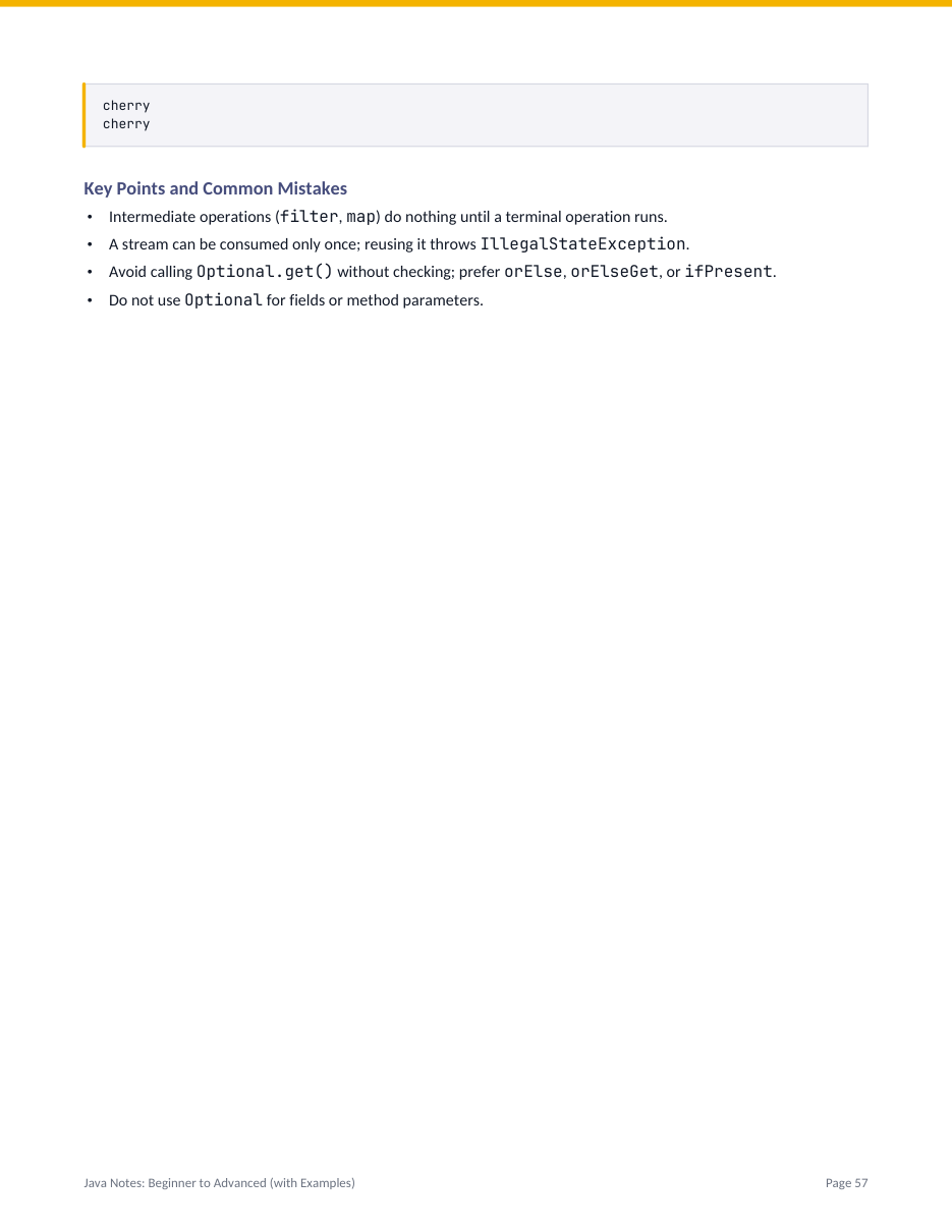 Java Notes: Beginner to Advanced (with Examples) — page 57