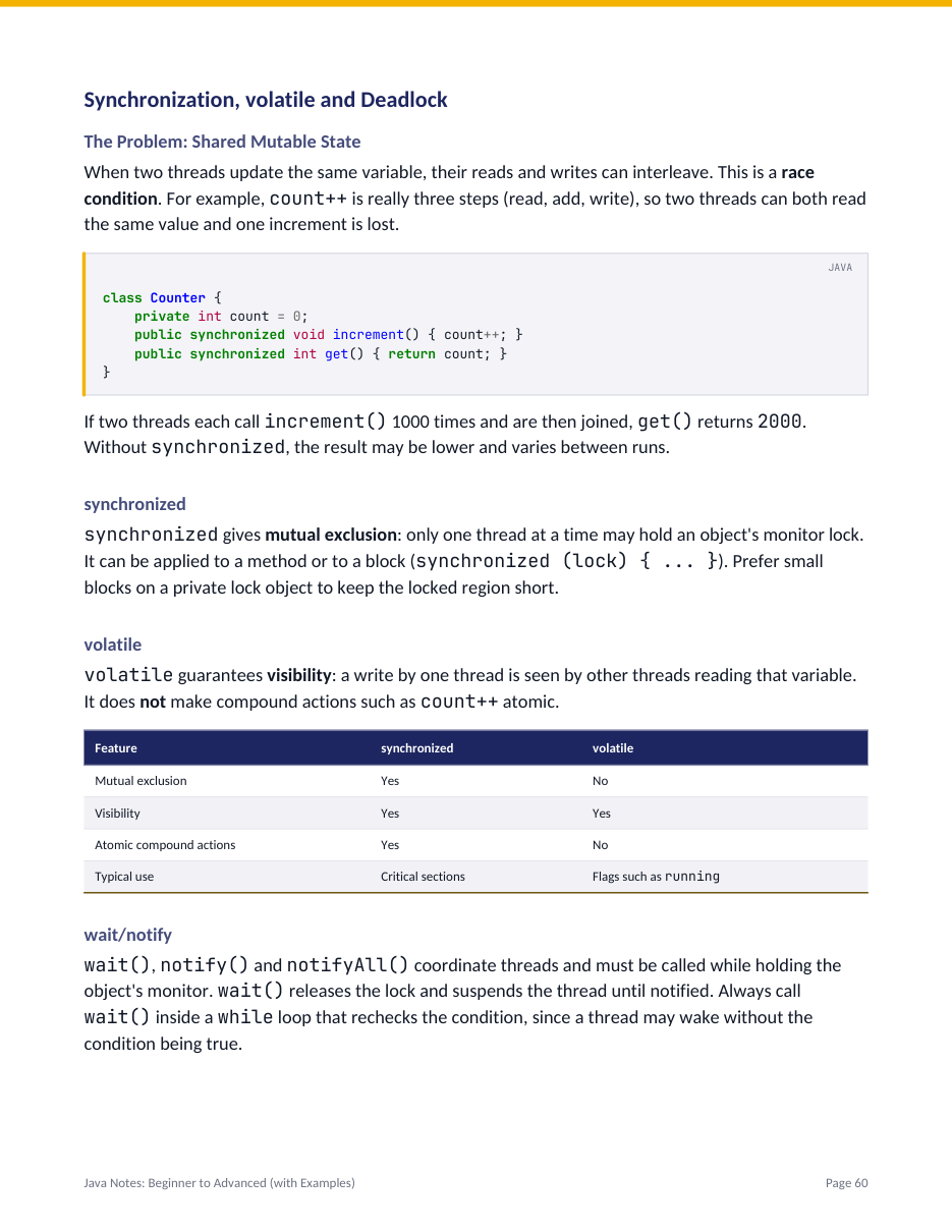 Java Notes: Beginner to Advanced (with Examples) — page 60
