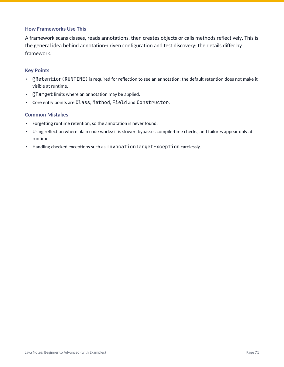 Java Notes: Beginner to Advanced (with Examples) — page 71
