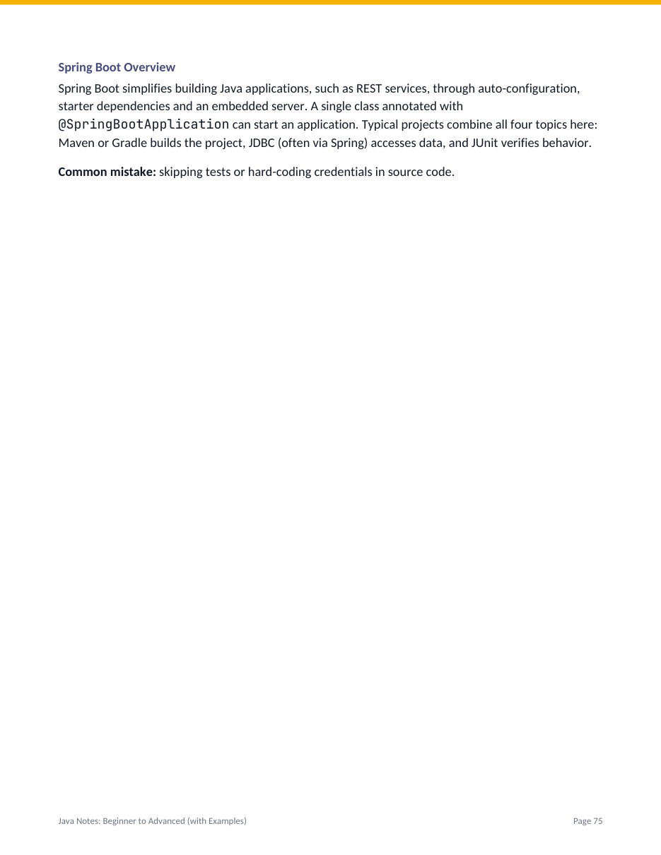Java Notes: Beginner to Advanced (with Examples) — page 75