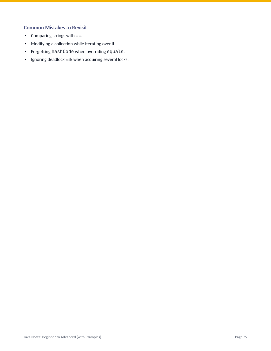 Java Notes: Beginner to Advanced (with Examples) — page 79
